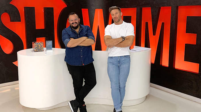 Julian Edelman (right) and Assaf Swissa of Coast Productions.